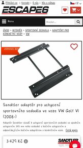 Konzole pro uchycení sportovních sedadel - 2