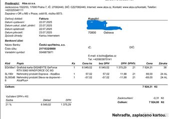 Prodám GIGABYTE GeForce RTX 5060 WINDFORCE OC 8G - 2
