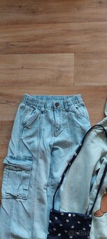 Dívčí džíny, velikost: 122-128 - 2