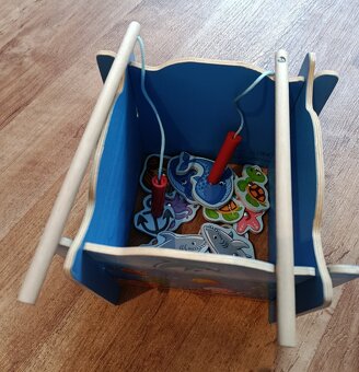 Dřevěná magnetická hra – lovení ryb - 2