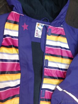 Pogumovaná bunda a pogumované kalhoty velikost 122/128 - 2