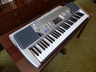 Klávesy Casio CTK-496 + sustain pedál + mikrofon + adaptér - 2