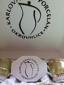 Kávová/čajová souprava - český porcelán - 2