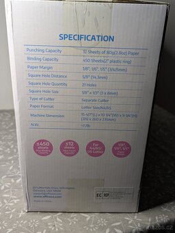 Kancelářský Vázací stroj OFFNOVA cs12 - 2