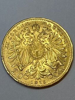 Zlata dvacetikoruna 1915 - 2