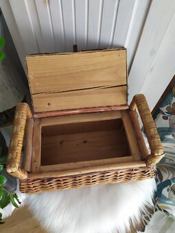 Proutěný košík na šití - 2