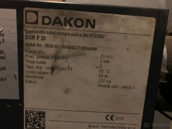 Kotel na uhlí DAKON DOR F 20 - 2