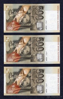500 Sk BIMILENIUM 2000, stříbrný přetisk, UNC - POSTUPKA - 2