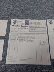 Faktura o koupi psacího stroje z roku 1937 - 2