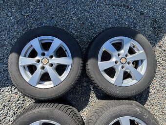 Alu kola na BMW 5 5x120 R16, zimní pneu 225/55/16 - 2