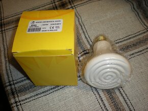 Infražárovka keramická 50W a 100W pro terárie, kuřata - 2