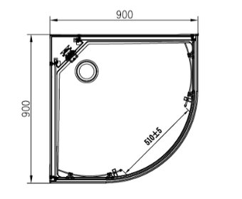 Sprchový box 90x90 cm - 2