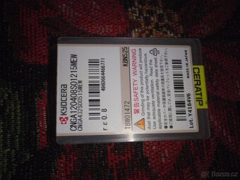 Nová VBD Kyocera CNGA 120408 - dva CBN břity pro tvrdé oceli - 2
