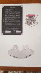 hasičská stříkačka PS8, PS2/3, PS3, PS12 - štítky - 2