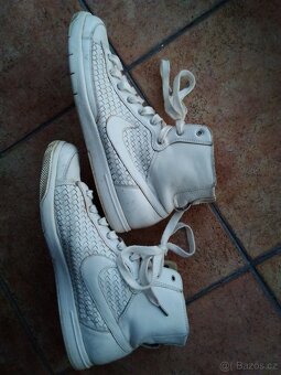 Originál kožené boty Nike bílé. - 2