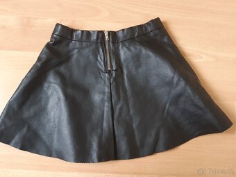 Dětská kožená sukně vel. 128 - 2