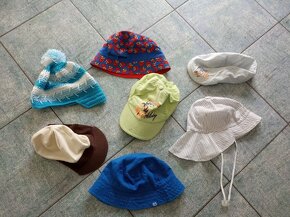 Letní,jarní,zimní čepice,kšiltovky,kloboučky-2-4roky,3-7let - 2