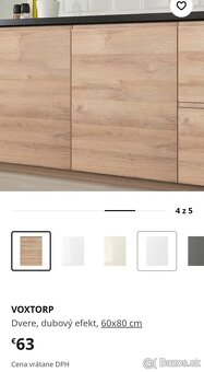Predam VOXTORP dubova farba - dvere a cela zasuviek IKEA - 2