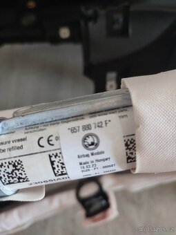 Škoda Kamiq - kompletní airbagova sada, palubní deska - 2