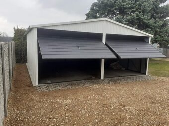 Plechová garáž 6x6m - 2