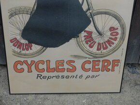Originální historický reklamní litografický plakát Cycles CE - 2