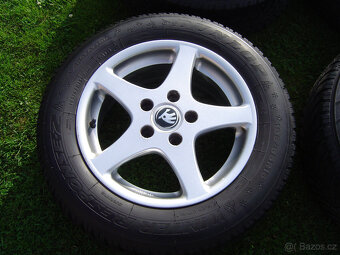 4X ZIMNÍ HLINÍKOVÁ KOLA ŠKODA OCTAVIA II 195/65 R15 - 2