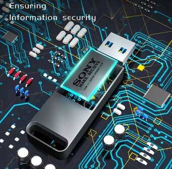 Flash disk 2v1 SONY 1TB, 1024GB USB 3.1+ USB-C otočný, NOVÝ - 2