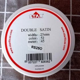 24 kotoučků pevné saténové stuhy - zlatá barva - 2