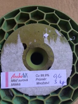 Měděný drát 0,8mm -0,6 mm - - 2