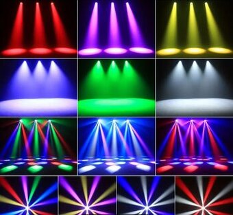 7x40W Hlava Bee Eye LED RGBW Wash Zoom Moving Head DMX - 2