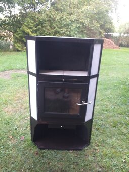 Rohová krbova kamna - 2