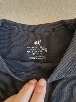 Crop top s fl.rukávem HM vel.146/152 - 2