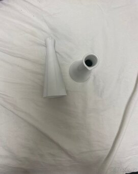 Bílé designové vázičky 🤍 – minimalistická dekorace - 2