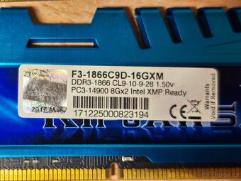 RAM DDR3 G.Skill RipjawsX - 16gb - 2