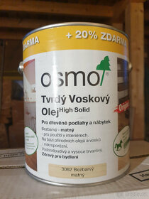 OSMO 3062 Tvrdý voskový olej Original bezbarvý matný - 2
