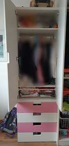 STUVA dětská skříň 192x60 cm růžovo bílá - 2