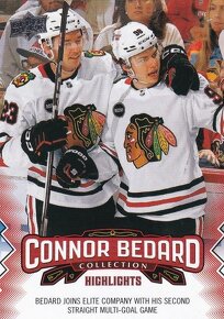 Hokejové kartičky Connora Bedarda - 2