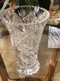 Broušená váza výška 20 cm - 2