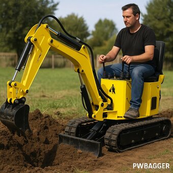 🚜 Pronájem minibagru – jen 900 Kč / den - 2