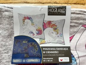 2x povlak 40 x 40 Unicorn + 2x ponožky, nové - 2