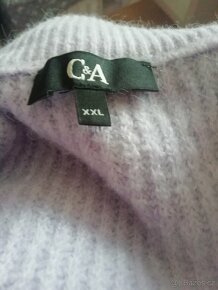 Oversize teplý svetr lila barva C&A, v. Xxl, nový - 2