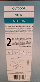 Venkovní svítidlo EGLO MELGOA 94792 NOVÉ 2ks-cena za kus - 2