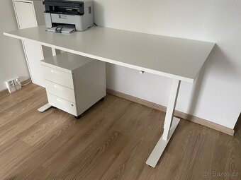 Ikea polohovací pracovní stůl bílá 160x80cm - 2