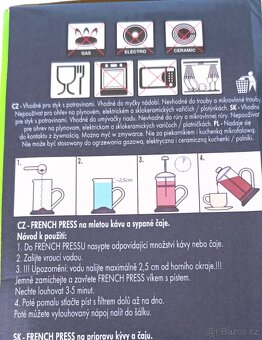 BARISTA | 1 L FRENCH PRESS na kávu a čaj z borosilikát skla - 2