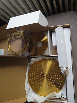 OMNIRES Y podomítkový sprchový set zlatá kartáčovaná - 2