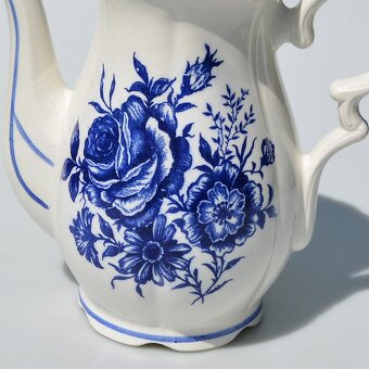 Hudební - HRACÍ velký porcelánový čajník - 2