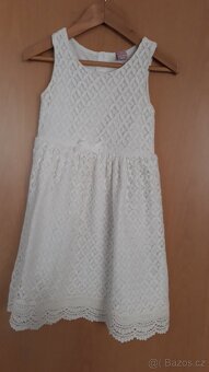 Šaty vel. 98 a dětská zástěra - 2