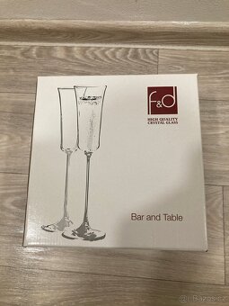 NOVÉ – Křišťálové skleničky na šumivé víno/ Prosecco 6 ks - 2