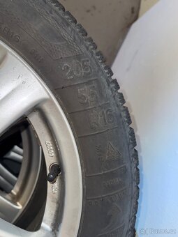 Alu kola FIAT + zimní pneu Kleber Krisalp 205/55 R16 - 2