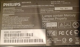 Philips 221V2, 21,5", LED, 1920x1080, 5ms, BEZ STOJANU - 2